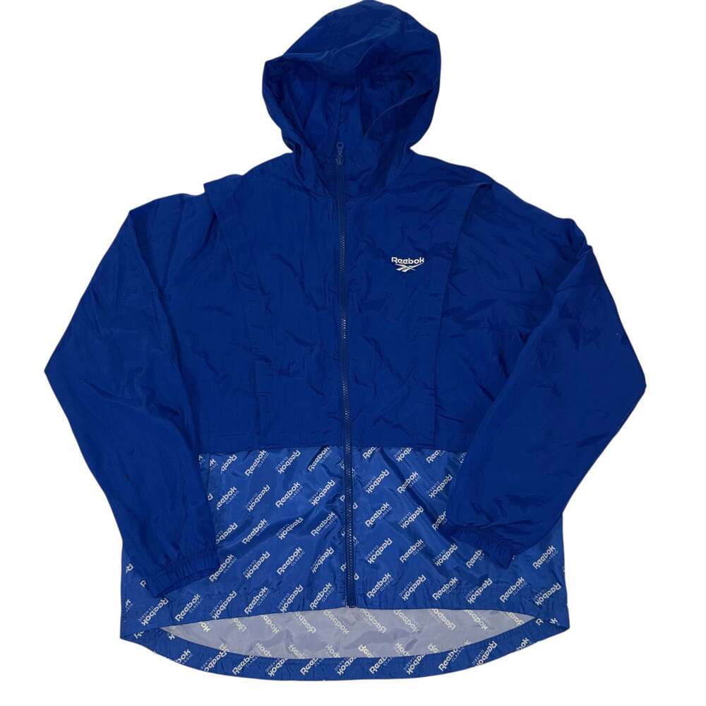 Reebok Women’s L Windbreaker Identity Vector Tricot Track Jacket Full Zip